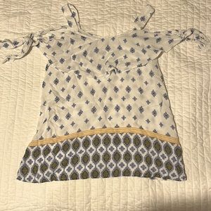 Off the shoulder tank top blouse